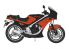 Hasegawa maquette moto 21740 Kawasaki KR250 (KR250A) "Couleur Noir / Rouge" 1/12