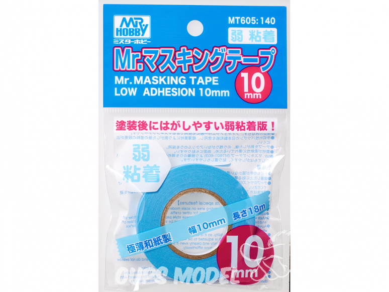 Mr Hobby peinture maquette MT605 Mr. Masking Tape Adhésif faible Ruban de masquage M. 10mm