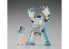 HASEGAWA maquette avion 64793 Mechatro Chunk No.02 "Grayish Mintha" avec fille de soutien 1/35