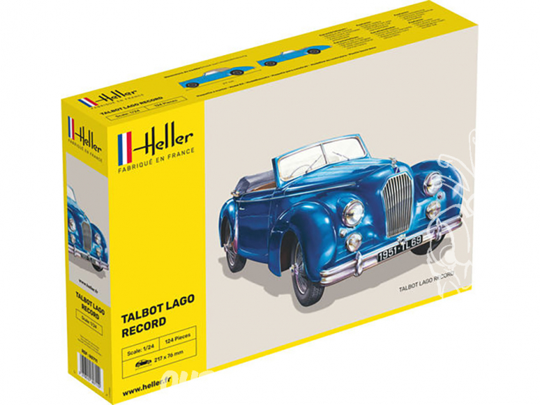 Heller maquette voiture 80711 Talbot Lago Record 1/24