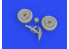 Eduard kit d'amelioration avion brassin 648760 Roues A-1H Tamiya 1/48