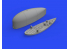 Eduard kit d'amelioration brassin Print 672290 F4F 42gal ventral drop tank Arma Hobby 1/72