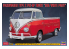 Hasegawa maquette voiture 20556 Camionnette Volkswagen Type 2 "Peinture Rouge / Blanche" 1/24