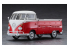 Hasegawa maquette voiture 20556 Camionnette Volkswagen Type 2 "Peinture Rouge / Blanche" 1/24