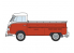 Hasegawa maquette voiture 20556 Camionnette Volkswagen Type 2 "Peinture Rouge / Blanche" 1/24