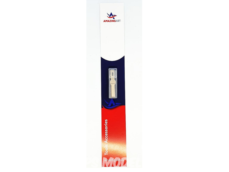 AmazingART 17331 10 LAMES DE RECHANGE DROITE RENFORCEE N°17 pour couteau N°1