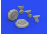Eduard kit d'amelioration avion brassin 648767 Roues early F4F-3 Eduard 1/48