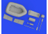 Eduard kit d'amelioration avion brassin Print 648770 Canot de sauvetage F4F-3 Eduard 1/48