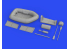 Eduard kit d'amelioration avion brassin Print 648770 Canot de sauvetage F4F-3 Eduard 1/48