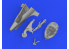 Eduard kit d'amelioration avion brassin Print 648772 Roulette de queue A6M2 Zero Eduard 1/48