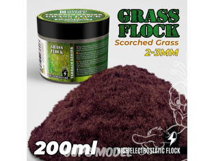 Green Stuff 506470 Herbe Statique 2-3mm BRUN BRÛLÉ 200ml