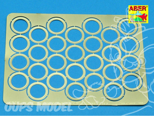 Aber 35A052 Rings between wheels pour PzkpfwIII et Stug III 1/35