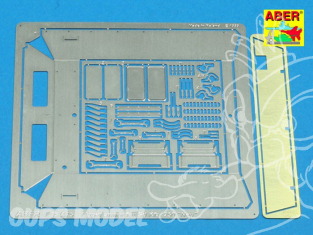 Aber 35A075 Upper armor pour Sdkfz250 1/35