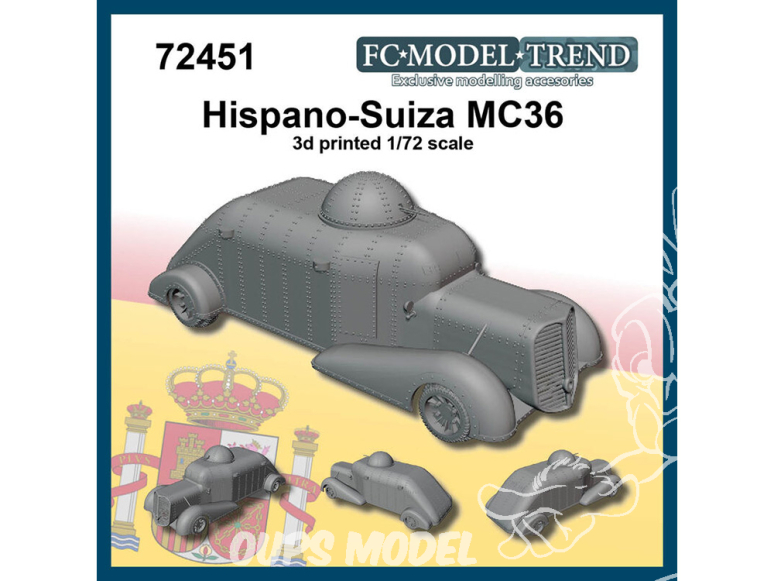 FC MODEL TREND maquette résine 72451 Hispano-Suiza MC-36 1/72