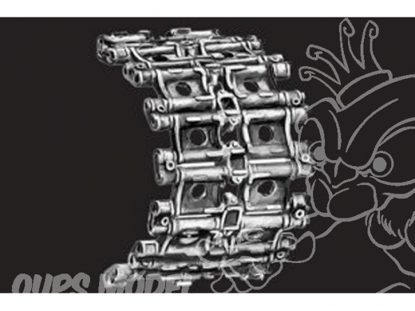 TRUMPETER set de chenilles 02051 SET DE CHENILLES maillon par maillon pour CHAR T-64 1/35