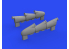 Eduard kit d'amelioration brassin 672301 Pipes d'échappement Hurricane Mk.I Arma Hobby 1/72