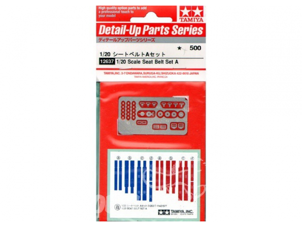 Tamiya Photodecoupe 12637 Harnais de Siège F1 1970/80 1/20