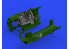 Eduard kit d'amelioration avion brassin Print 648800 Cockpit A6M3 Eduard 1/48