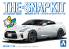Aoshima maquette voiture 56394 Nissan GT-R R35 Brillant white pearl SNAP KIT 1/32