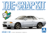 Aoshima maquette voiture 63545 Nissan Skyline R32 GT-R Crystal white SNAP KIT 1/32