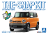 Aoshima maquette voiture 58329 Suzuki Hustler Passion Orange SNAP KIT 1/32