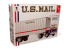 AMT maquette camion 1326 AMT FORD C900 CAMION DE COURRIER US AVEC REMORQUE USPS 1/25