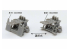 Fine Molds kit d'amélioration WZ7 Mitrailleuse triple type 96 25 mm 1/350