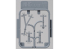 Fine Molds kit d'amélioration NH5 Jeu de ceintures de sécurité IJN de la Seconde Guerre mondiale (N1K1 Rex &amp; N1K2 George) 1/32