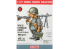 Finemolds figurine TF6 World Fighter Collection Soldat d'infanterie Allemand Meyer avec mitrailleuse MG-34 1/16