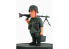 Finemolds figurine TF6 World Fighter Collection Soldat d'infanterie Allemand Meyer avec mitrailleuse MG-34 1/16