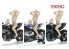 MENG SPS-084 Figurine Racer Girl aussi rapide que l'éclair sur la piste de course 1/9