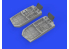 Eduard kit d'amelioration avion brassin Print 648798 Baies de roues F6F Eduard 1/48