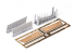 Eduard kit d'amelioration avion brassin Print 648802 Volets d'atterrissage A6M3 Eduard 1/48