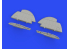 Eduard kit d'amelioration avion brassin Print 648806 Bouts d'ailes repliables A6M3 Type 22 Eduard 1/48