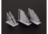 Eduard kit d'amelioration avion brassin Print 648806 Bouts d'ailes repliables A6M3 Type 22 Eduard 1/48