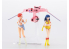 HASEGAWA maquette avion 64524 "Dirty Pair" Kei et Yuri avec Lovely Angel 1/300