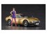 HASEGAWA maquette voiture 52333 Toyota 2000GT "Gold" avec figurine de filles des années 60 1/24