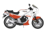 Hasegawa maquette moto 21745 Kawasaki KR250 (KR250A) "Couleur blanche/rouge" 1/12