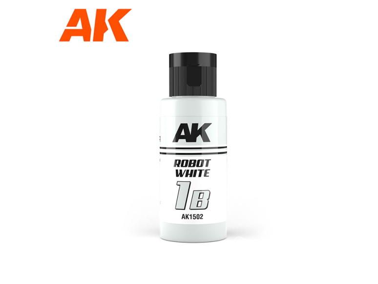 Ak interactive peinture AK1502 DUAL EXO 1B BLANC ROBOT&nbsp;60&nbsp;ml
