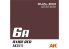 Ak interactive peinture AK1548 DUAL EXO SET 6 6A ROUGE OXYDE ET 6B FEU D'HÉLICE 2x60ml.