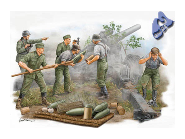Trumpeter maquette militaire 00425 ARTILLEURS ALLEMANDS EN ACTIO