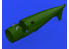 Eduard kit d'amelioration avion brassin Print 648820 Echappements F4F-4 Eduard 1/48