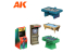 Ak Interactive Wargame series 1352 MACHINES D'ARCADE DIORAMA WARGAME RÉSINE 100% POLYURÉTHANE COMPATIBLE ÉCHELLE 30-35MM
