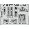 EDUARD photodecoupe avion FE1333 Harnais m&eacute;tal F-35A Tamiya 1/48