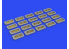 Eduard kit d'amelioration brassin Print 653017 Canots de sauvetage Balsa 1/350