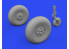 Eduard kit d'amelioration avion brassin 648830 Roues Beaufort Mk.I Airfix 1/48