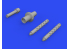 Eduard kit d'amelioration brassin Print 672307 Canon gun barrels P-39Q Arma Hobby 1/72