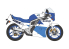 Hasegawa maquette moto 21746 Suzuki GSX-R750 (H) (GR71G) "Couleur Bleu/Blanc" 1/12