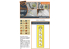Clear Prop avion CPA72075 I-16 (late version) masque de peinture en "papier kabuki jaune" kit Clear Prop 1/72
