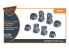 Clear Prop kit d'amelioration avion CPA72068 Échappement en résine UH-2C/HH-2D SEASPRITE 1/72